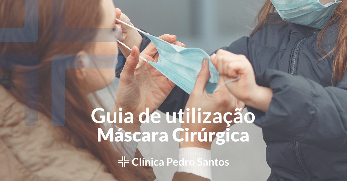 Guia de utilização da máscara cirúrgica